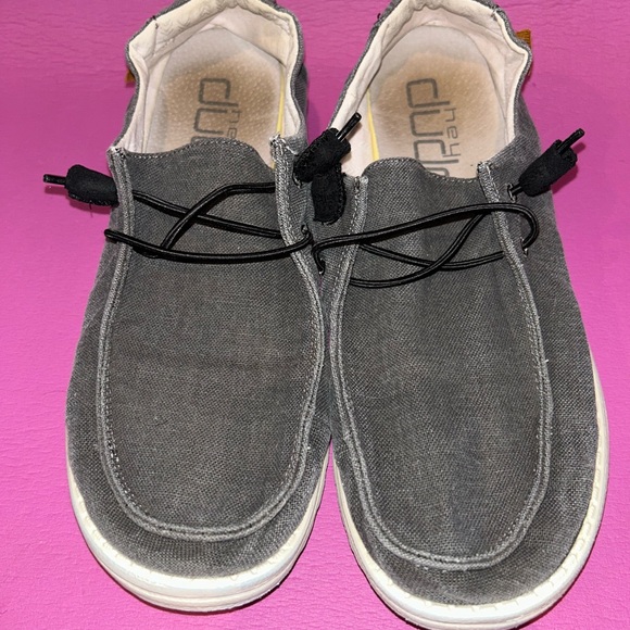 Hey dude Men's chambray off black Loafers size 11 - Picture 1 of 8